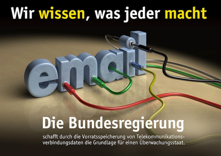 Plakat „Wir wissen was jeder macht“